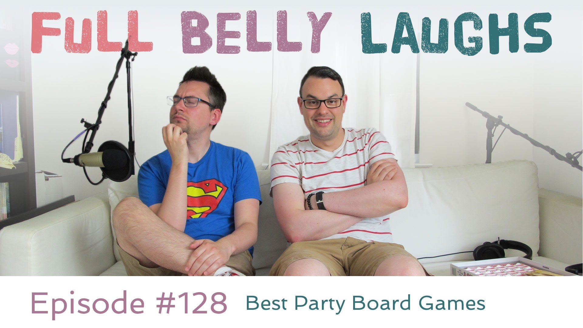 full belly laughs podcast episode 128 best party board games audio artwork
