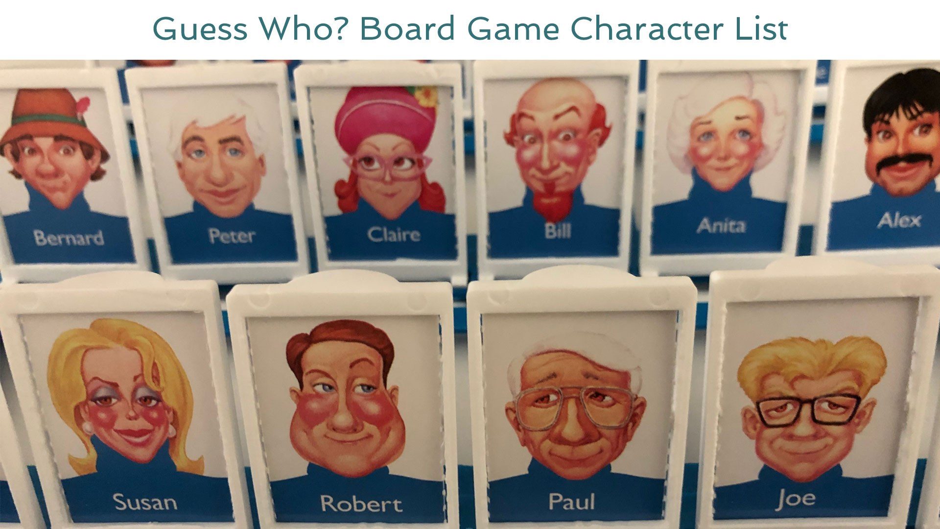 guess who characters